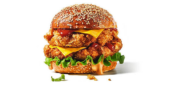 Der Spicy Double Burger schmeckt richtig gut.
