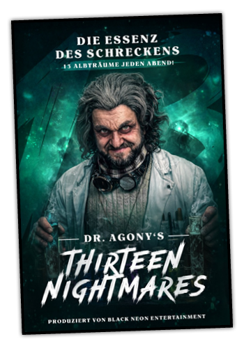 Plakat des Live-Entertainment im Silver Bullet Saloon an Halloween. 